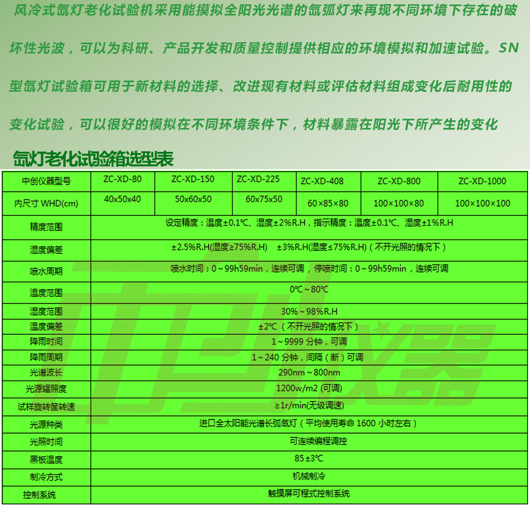 臺式氙燈試驗箱用途用詳細參數(shù)