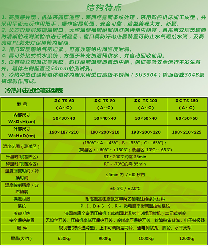 冷熱交變試驗箱產(chǎn)品特點介紹